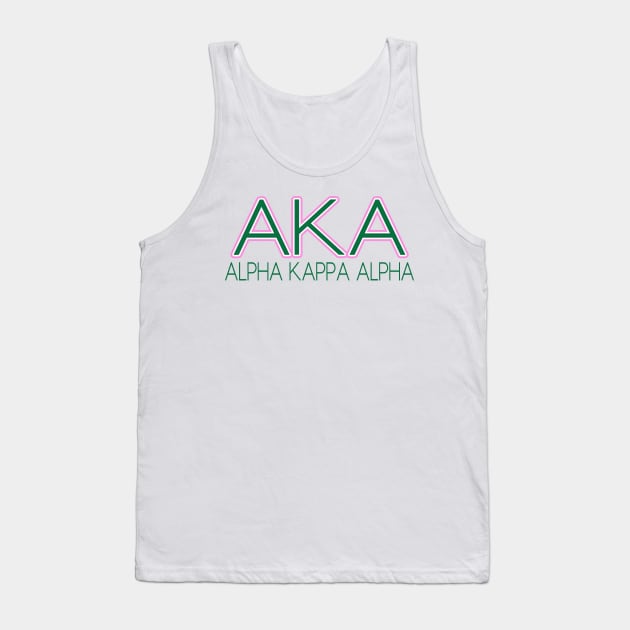 AKA Shirt - AKA Paraphernalia - 1908 Tank Top by Pretty Phoxie LLC